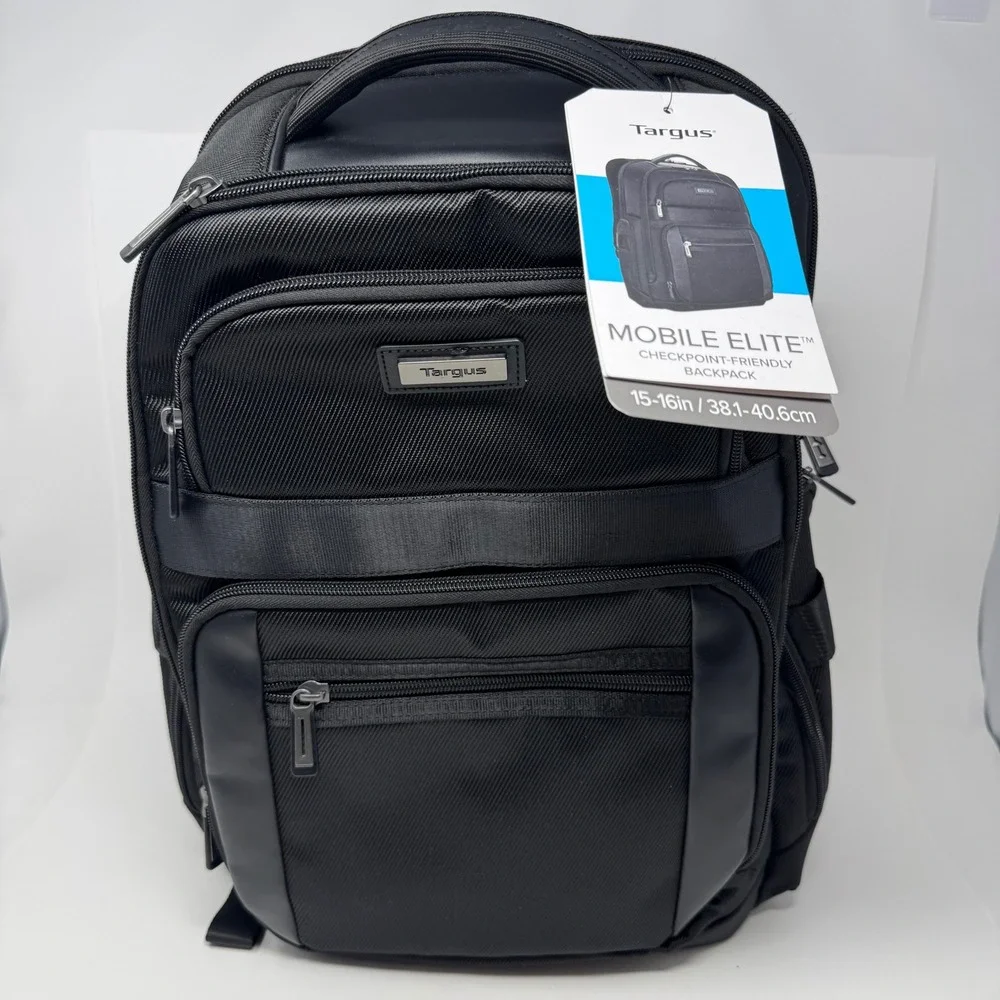 Targus‎ Mobile Elite Checkpoint-Friendly Laptop Backpack Black 15-16in TBB617GL